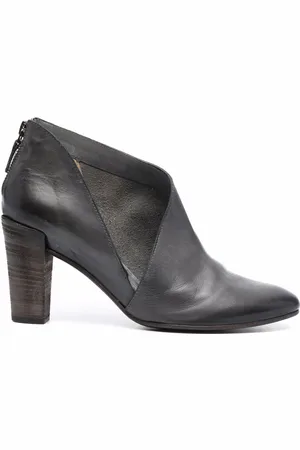 ROBERTO DEL CARLO 95mm cut-out zipped pumps