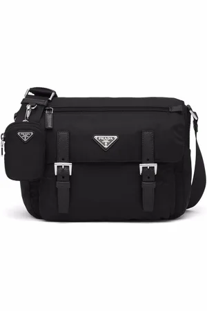 Prada Re-Nylon triangle logo-plaque shoulder bag