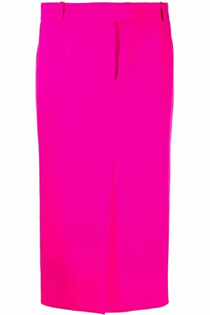 The Attico Slit-detail pencil skirt