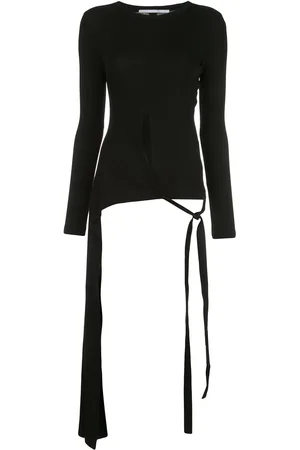 ROSETTA GETTY Long sleeve split apron T-shirt