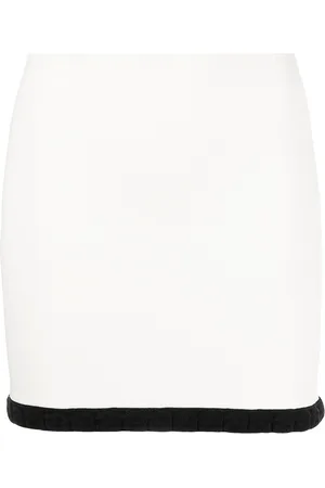 Alexander Wang Logo-trim jacquard mini skirt