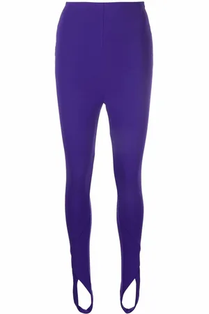 The Attico High-waisted stirrup leggings
