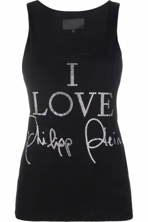 Philipp Plein Crystal-embellished tank top
