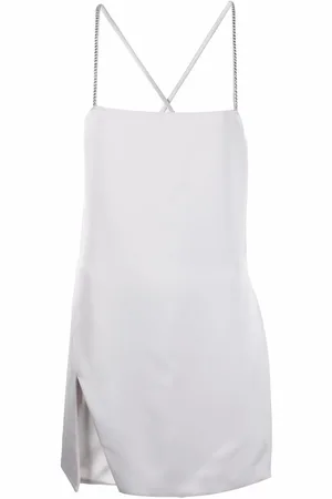 The Attico Fujiko crystal-strap mini dress