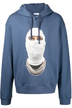 Ih Nom Uh Nit Gold Face print hoodie