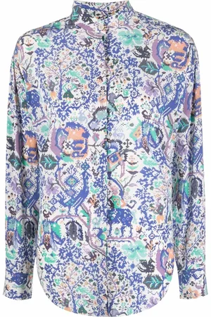 Isabel Marant Graphic-print long-sleeve blouse