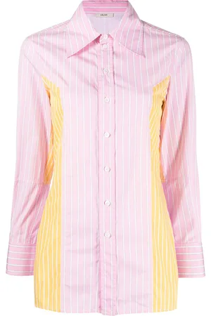 Céline Pre-owned colour-block striped shirt