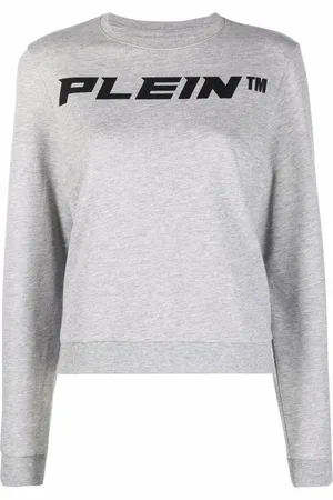 Philipp Plein Logo-print mélange-effect sweatshirt