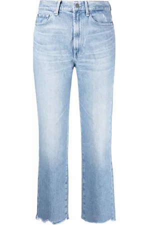 7 for all Mankind High-rise cropped Logan jeans