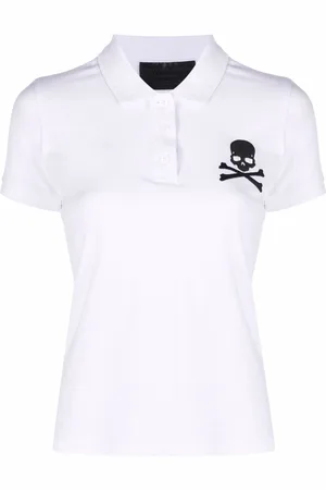 Philipp Plein Skull-patch polo shirt