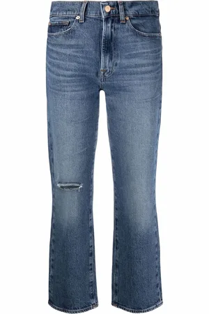 7 for all Mankind High-rise cropped Logan jeans