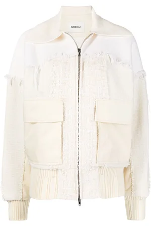 GOEN.J Frayed-detail bomber jacket