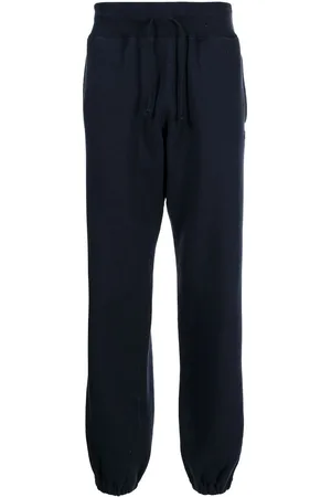 UNDERCOVER Logo-embroidered drawstring cotton track pants