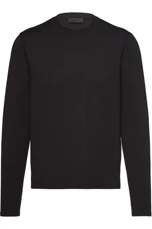 Prada Embroidered logo long-sleeve T-shirt