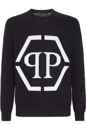 Philipp Plein Intarsia-logo crewneck jumper
