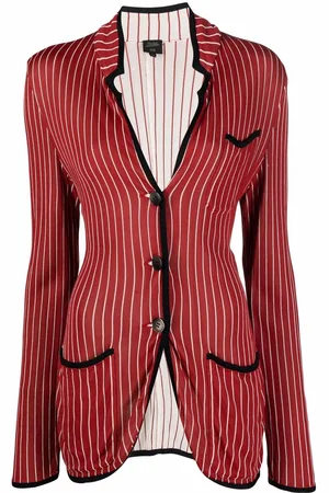 Jean Paul Gaultier 1991 single-breasted pinstripe blazer