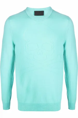 Philipp Plein Fine-knit skull-motif jumper