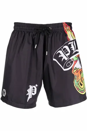 Philipp Plein Logo-print swim shorts