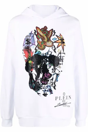 Philipp Plein Graphic-print long-sleeve hoodie