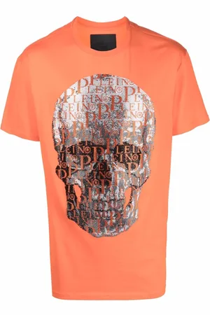Philipp Plein Beaded logo-skull T-shirt