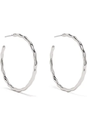 Dower and Hall Waterfall sterling hoops