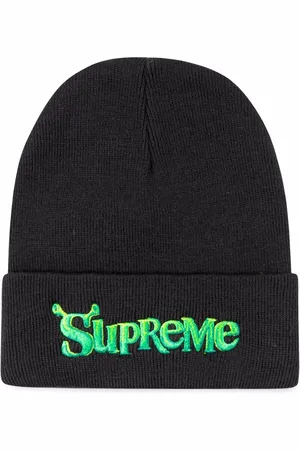 Supreme X Shrek logo beanie