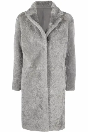 LISKA Single-breasted shearling coat