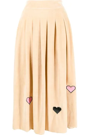 Natasha Zinko Heart-detail pleated skirt