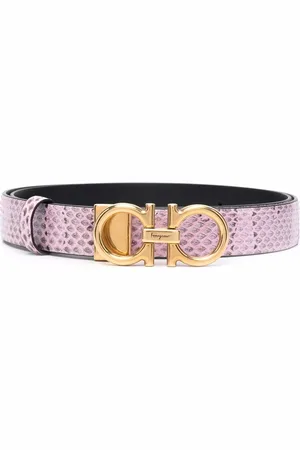 Salvatore Ferragamo Gancini textured belt