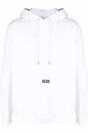 GCDS Logo-print cotton hoodie