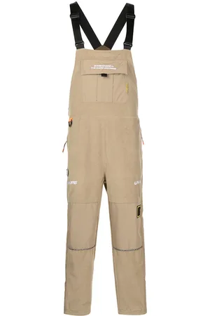 AAPE BY A BATHING APE Muži Overaly dlouhé - Logo-print tapered jumpsuit