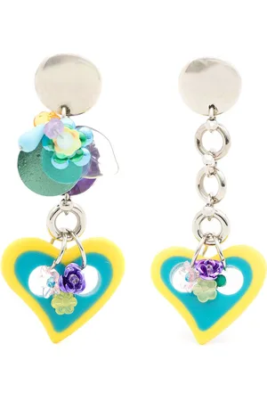 AMIR SLAMA Heart-motif drop earrings