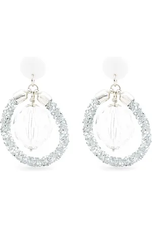 AMIR SLAMA Glittered drop earrings