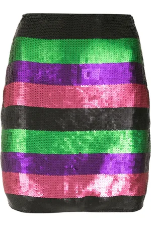 AMIR SLAMA Sequin striped skirt