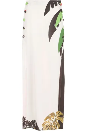 AMIR SLAMA High-waist side-slit skirt