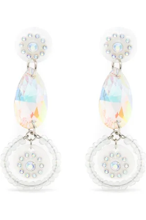 AMIR SLAMA Crystal-embellished drop earrings