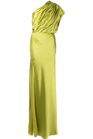 Michelle Mason Asymmetric open back gown