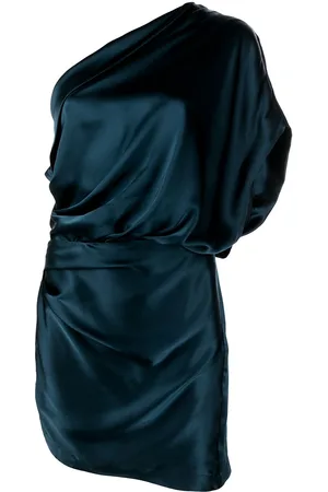 Michelle Mason Draped one-shoulder mini dress