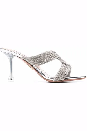 Aquazzura Woven-detail high-heel sandals
