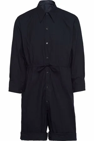 Prada Tie-waist chambray jumpsuit