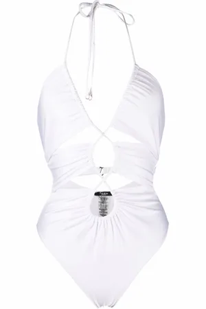 Noire Swimwear Cut-out halterneck swimsuit