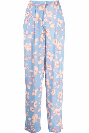FORTE FORTE Floral-print straight-leg trousers