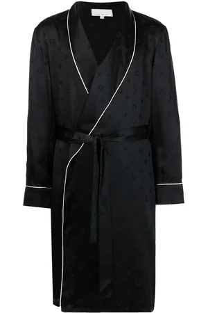 FLEUR DU MAL Jacquard silk robe