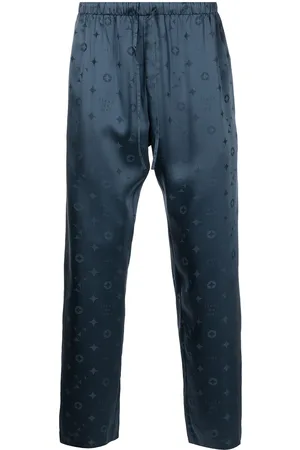 FLEUR DU MAL Jacquard silk pyjama bottoms