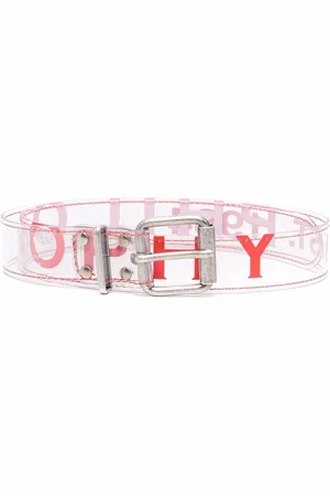 Serafini Transparent logo-print belt