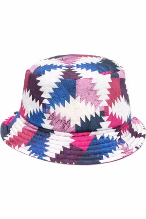 Isabel Marant Colour block-print bucket hat