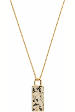 Missoma Fused dalmatian jasper-pendant necklace
