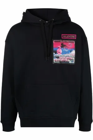 VALENTINO GARAVANI Water Sky patch hoodie