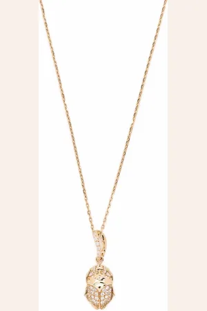 Aurélie Bidermann 18kt yellow Beetle diamond necklace