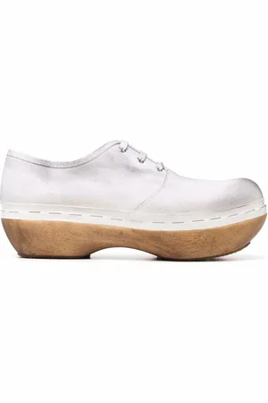 Maison Margiela Wooden sole lace-up shoes